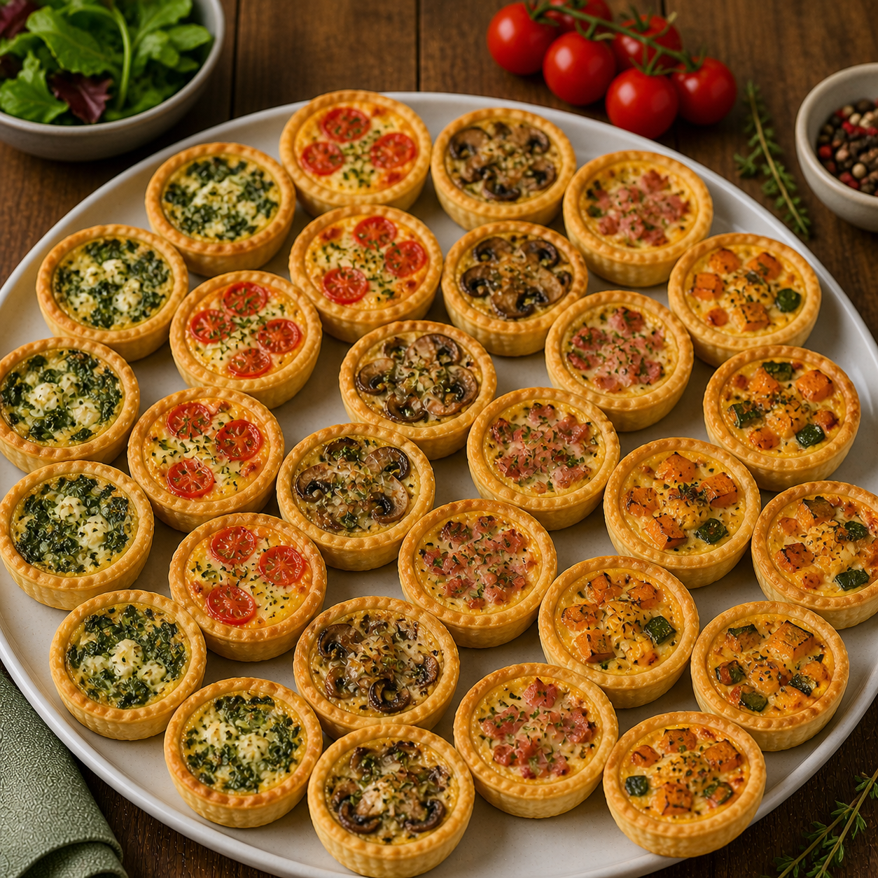 Mini Quiche Mix-Platte